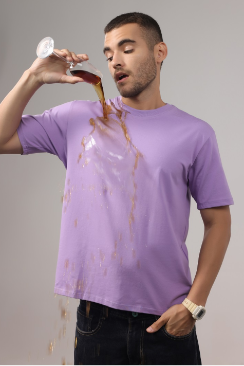 Anti-Stain Elite Comfort Oversized T-Shirt β Lavender