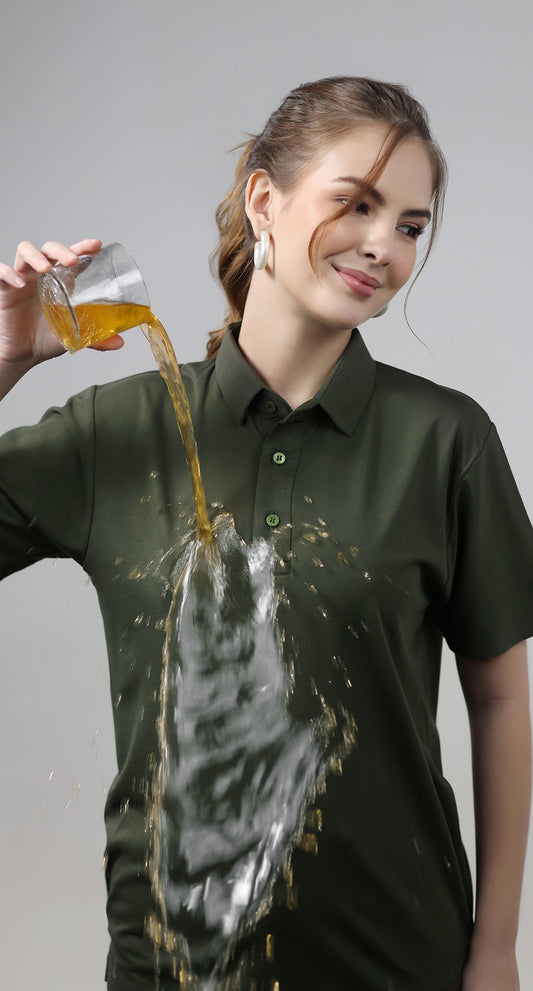 Anti-Stain Classic Polo T-shirt – Green