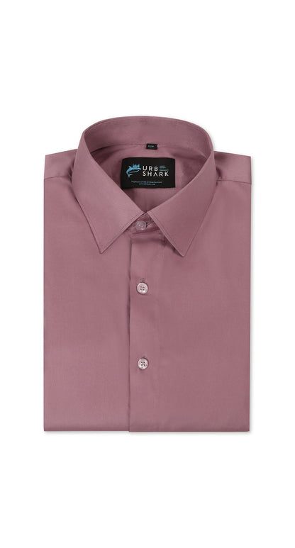 Anti-Stain Satin Dress Shirt – Coral