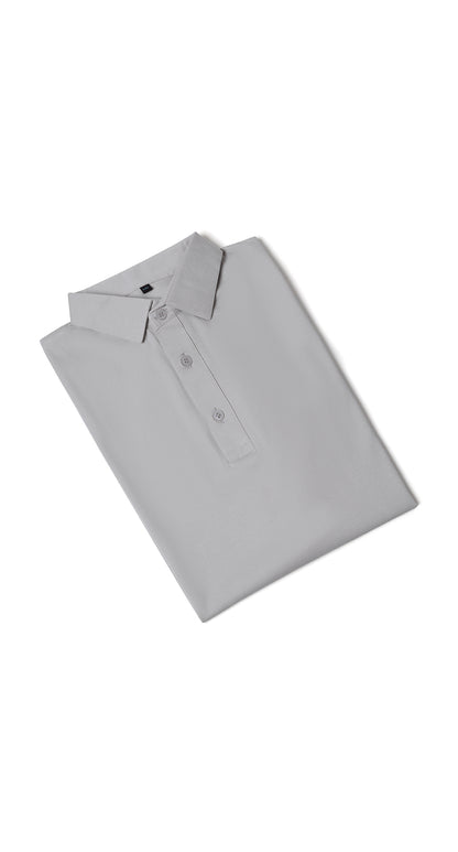 Anti-Stain Classic Polo T-shirt – Grey
