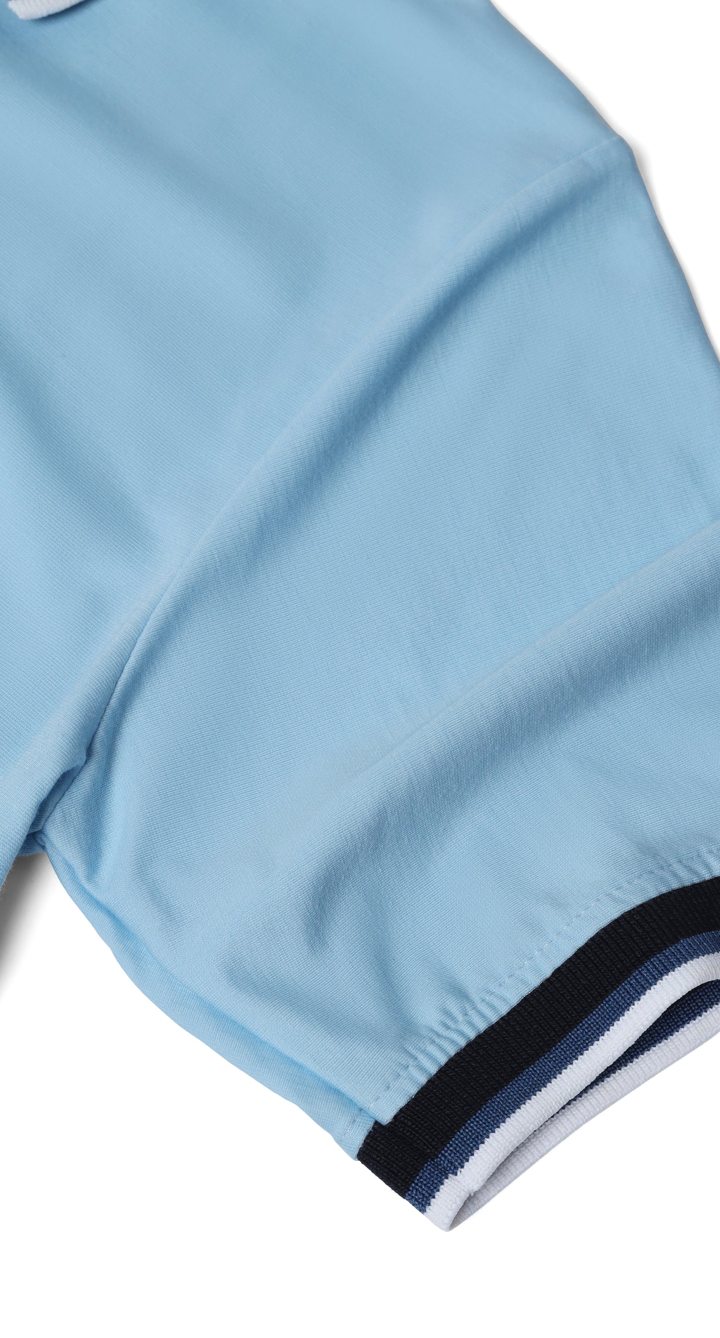 Anti-Stain Signature Style Polo T-shirt – Light Blue