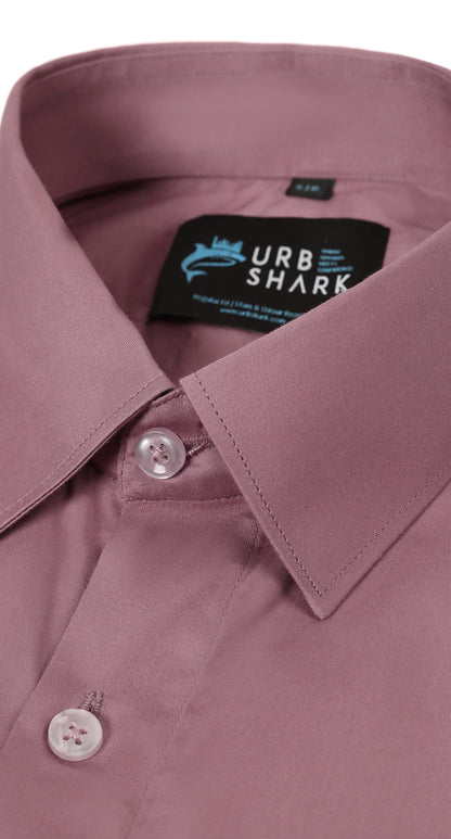 Anti-Stain Satin Dress Shirt – Coral
