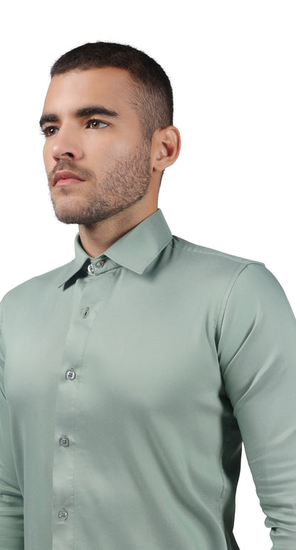 Anti-Stain Miracle Lycra Dress Shirt – Green