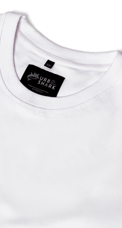 Anti-Stain Skyline Oversized T-Shirt – White