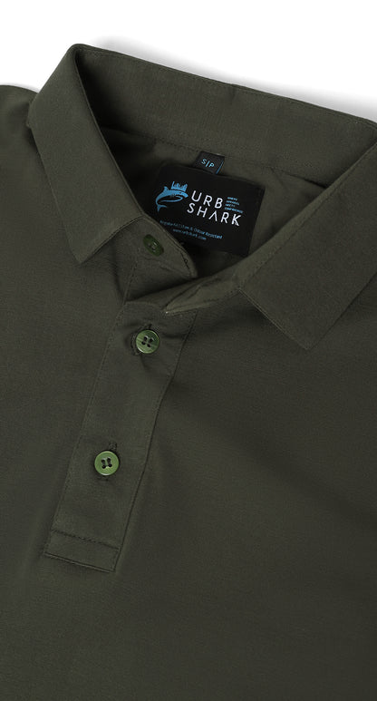 Anti-Stain Classic Polo T-shirt – Green