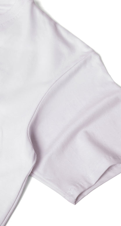 Anti-Stain Skyline Oversized T-Shirt – White