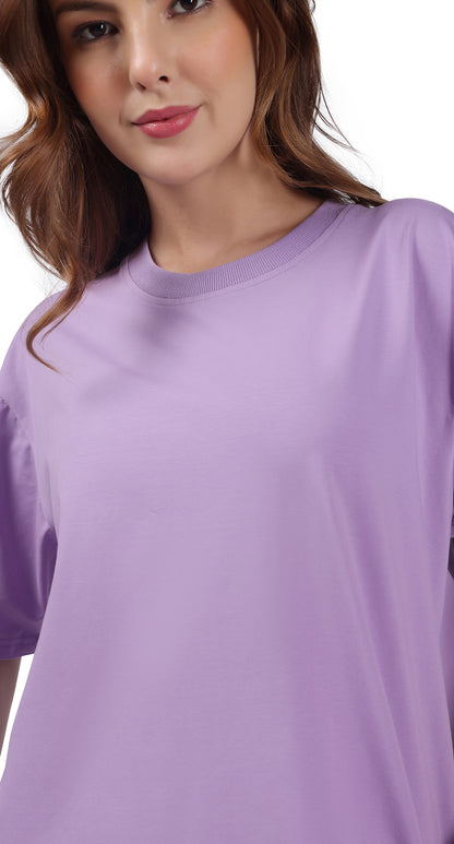 Anti-Stain Elite Comfort Oversized T-Shirt – Lavender