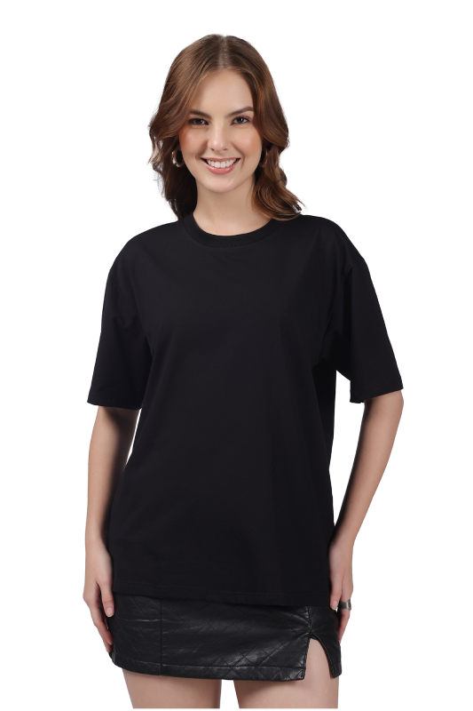 Anti-Stain Elite Comfort Oversized T-Shirt – Black