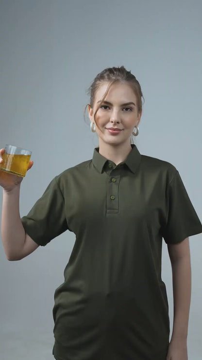 Anti-Stain Classic Polo T-shirt – Green