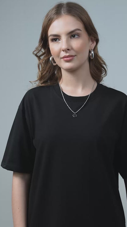 Anti-Stain Elite Comfort Oversized T-Shirt – Black